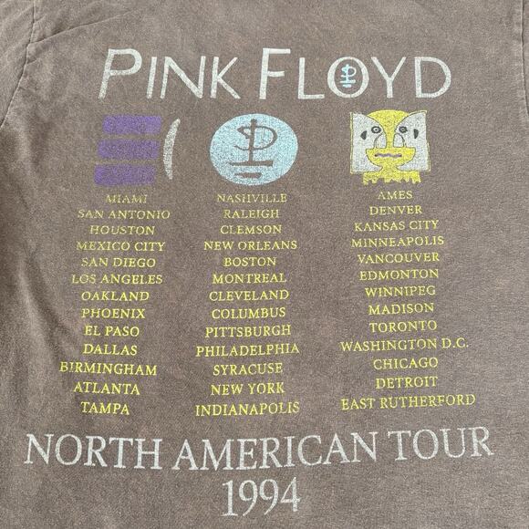 Pink Floyd 1994 North American Tour T-Shirt M Double Sided Band Tee Rock Grunge - Picture 7 of 7